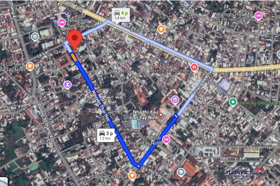 Ảnh vệ tinh Shop cầu lông Tuấn Sports