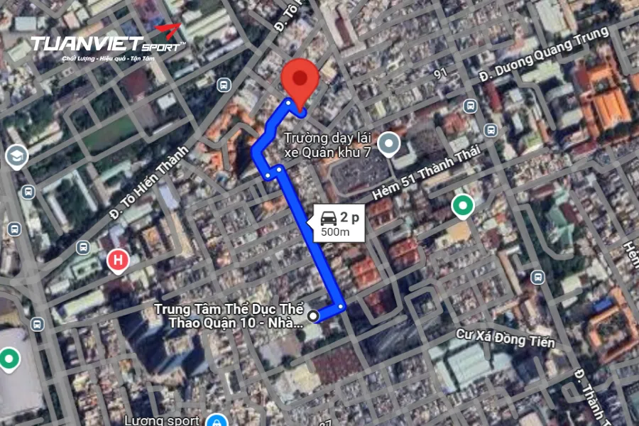 Ảnh vệ tinh shop cầu lông Quận 10 - COVI SPORT