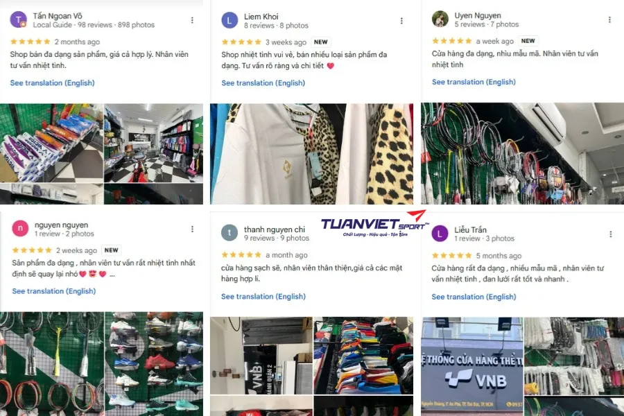 Shop cầu lông VNB Sports Thủ Đức - shop cầu lông Thủ Đức