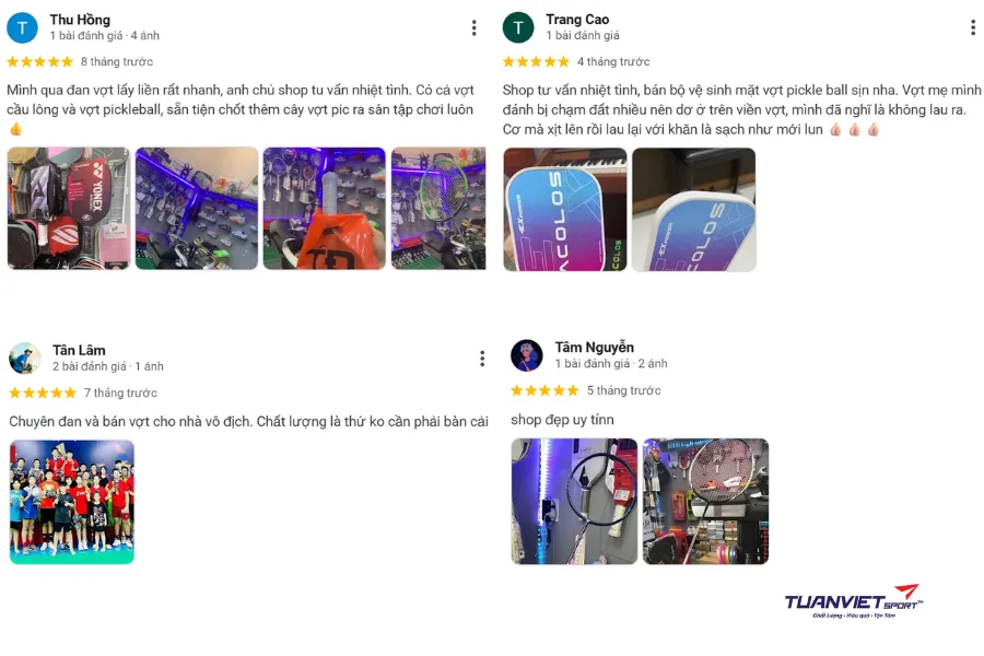 Đánh giá của người mua về Shop pickleball Tân Đăng Sport