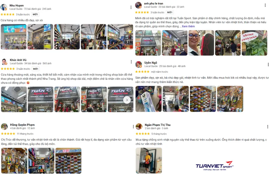 Đánh giá của người mua về Shop pickleball Tuấn Sport