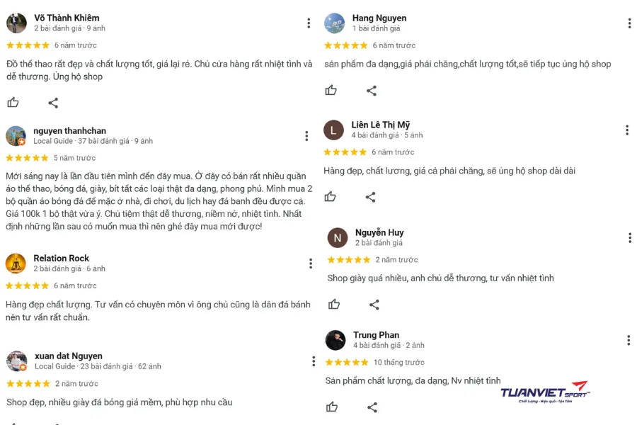 Đánh giá của người mua về Shop pickleball Viet Sport