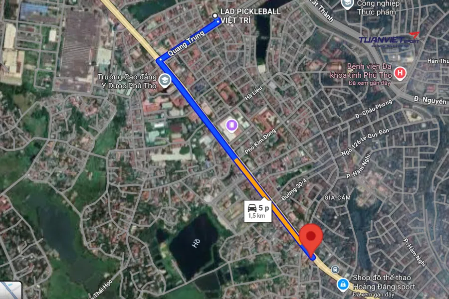 Ảnh vệ tinh Shop pickleball Hoàng Đăng Sport