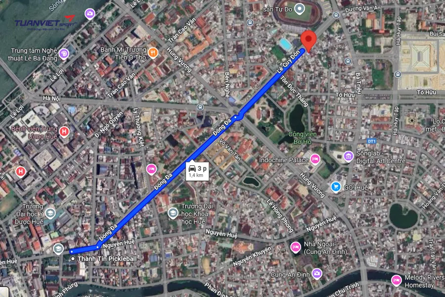 Ảnh vệ tinh Shop pickleball Tuyn Sport