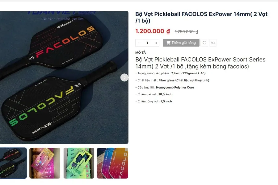 dụng cụ pickleball phổ thông