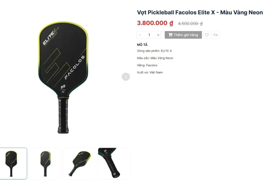 dụng cụ pickleball cao cấp