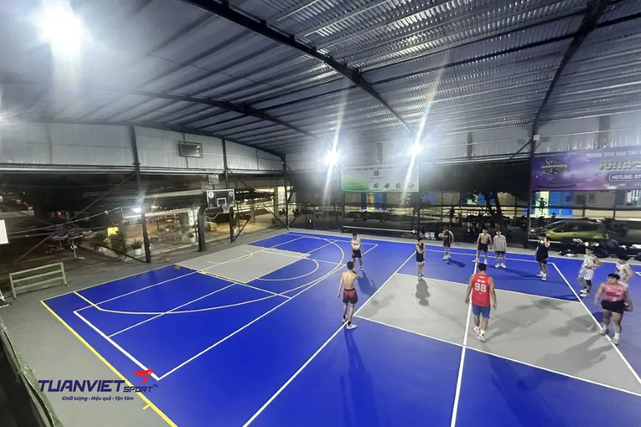 Sân pickleball hoàn thiện bằng sơn Hawker bởi Tuấn Việt Sport
