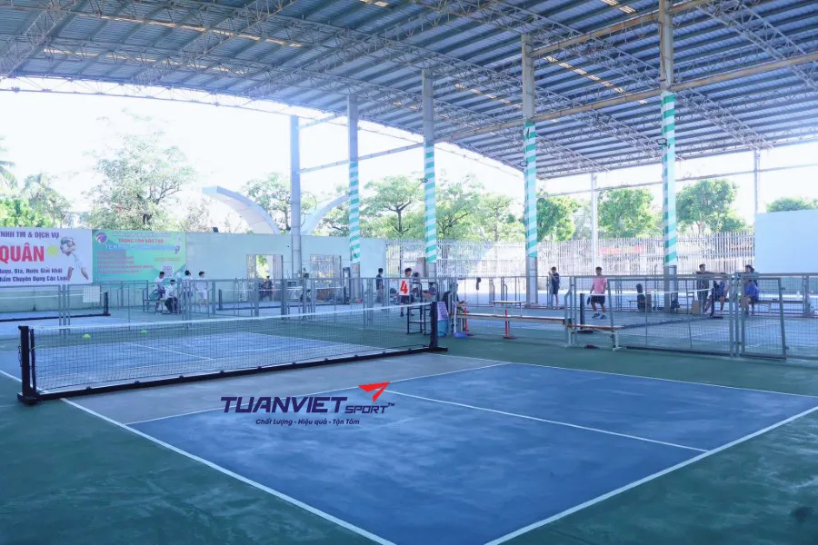 Sân pickleball hoàn thiện bằng sơn Hawker bởi Tuấn Việt Sport