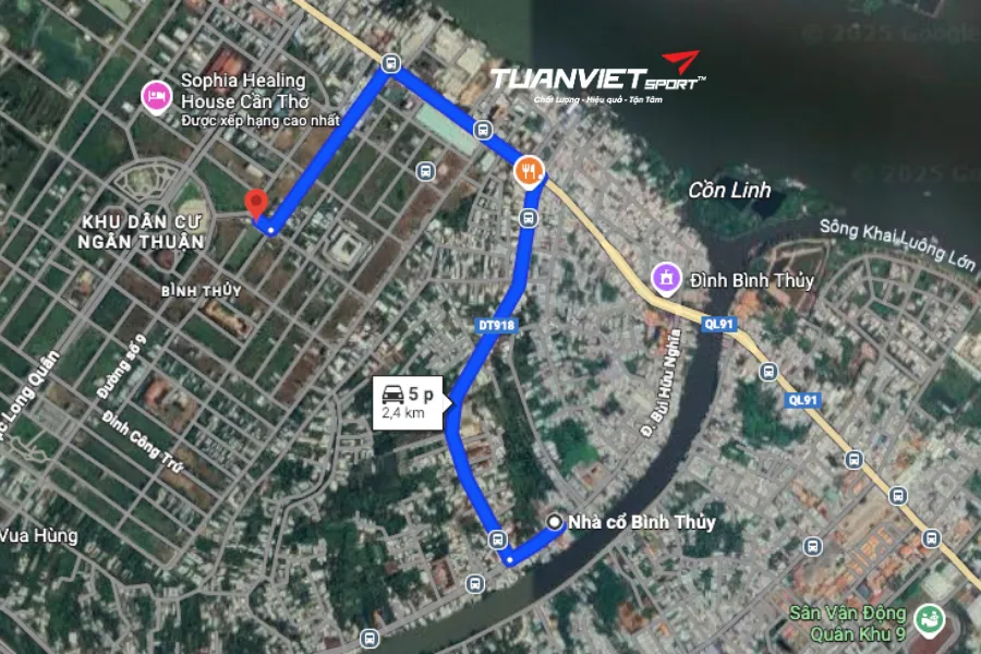 Sân bóng đá tỉnh Cần Thơ - Sân bóng cỏ nhân tạo Ngân Thuận – Bình Thuỷ