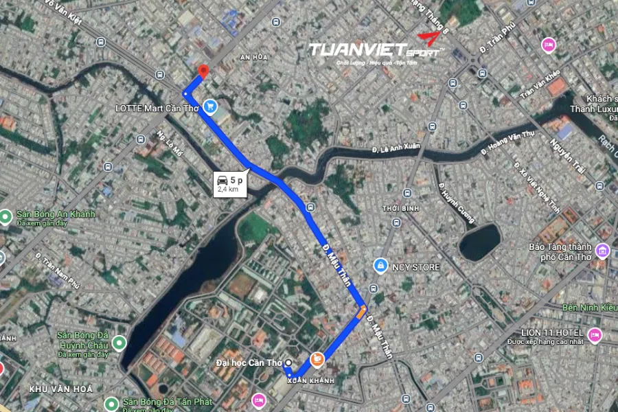 Sân bóng đá tỉnh Cần Thơ - Sân bóng Quận Đội – Ninh Kiều