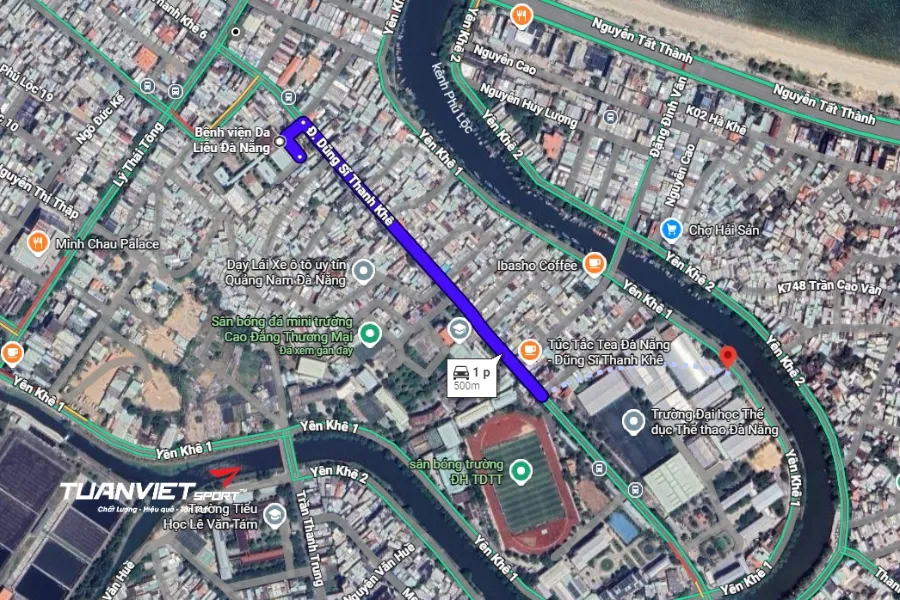 Sân bóng đá Trường Đại Học Thể Dục Thể Thao Đà Nẵng - Sân bóng đá Quận Thanh Khê Đà Nẵng