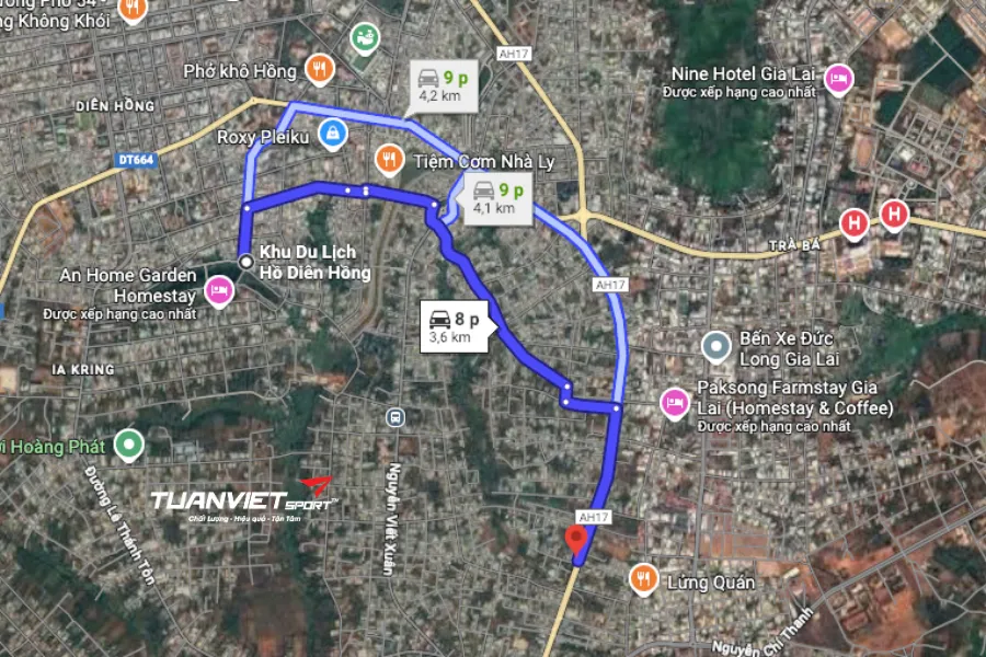 Danh sách sân bóng đá Gia Lai - Sân bóng Quang Linh