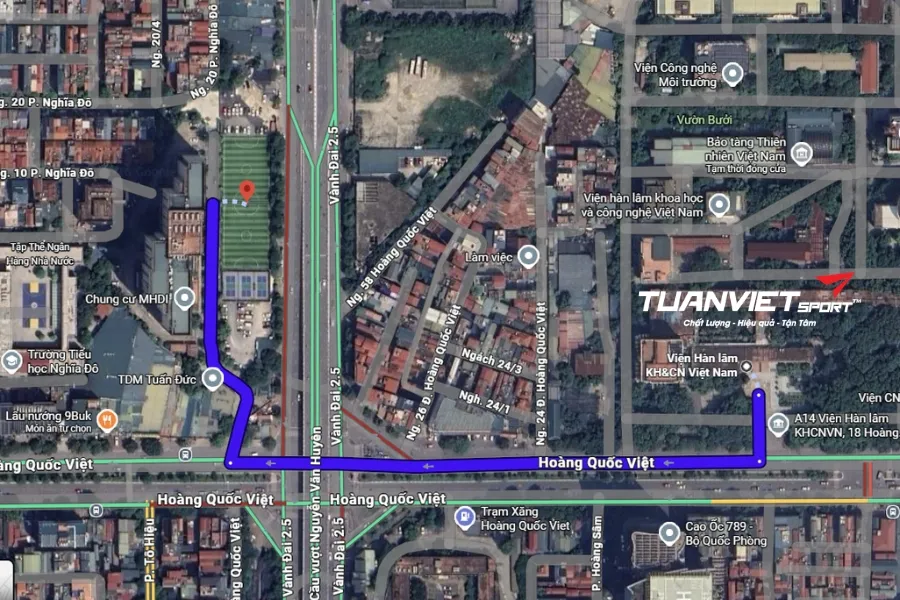Sân bóng đá 60 Hoàng Quốc Việt - Sân bóng đá Thành phố Hà Nội