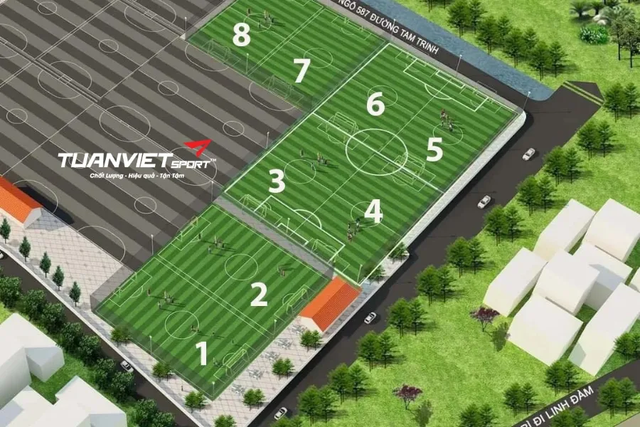 Sân bóng đá Huy Hoàng Gamuda - Sân bóng đá Thành phố Hà Nội