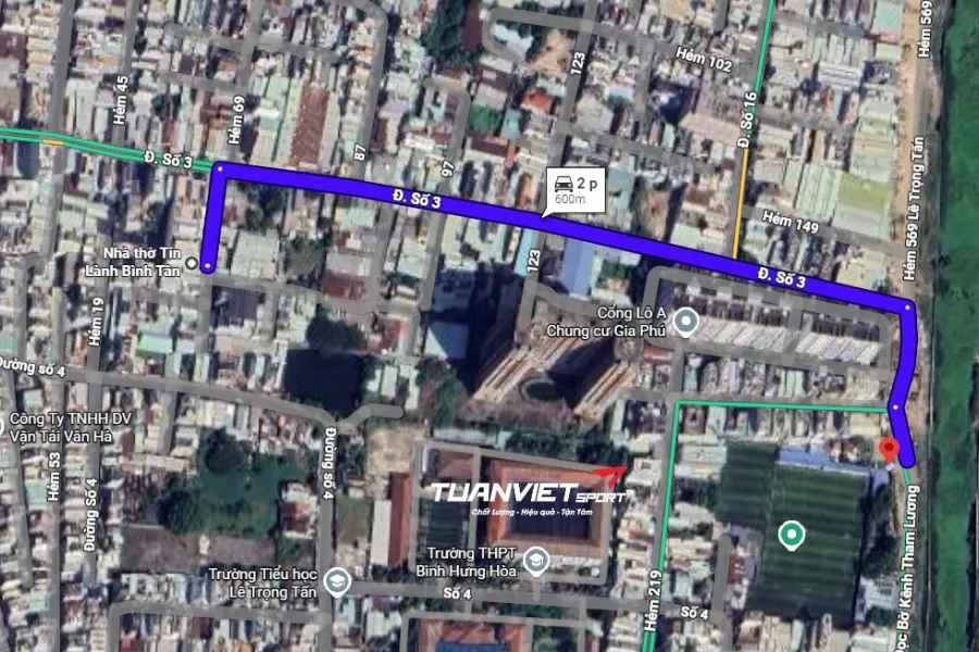 Sân bóng đá Gia Phú WeSport - Sân bóng đá thành phố Hồ Chí Minh