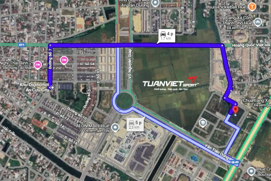 Sân bóng đá Bá Công - Sân bóng đá thành phố Huế