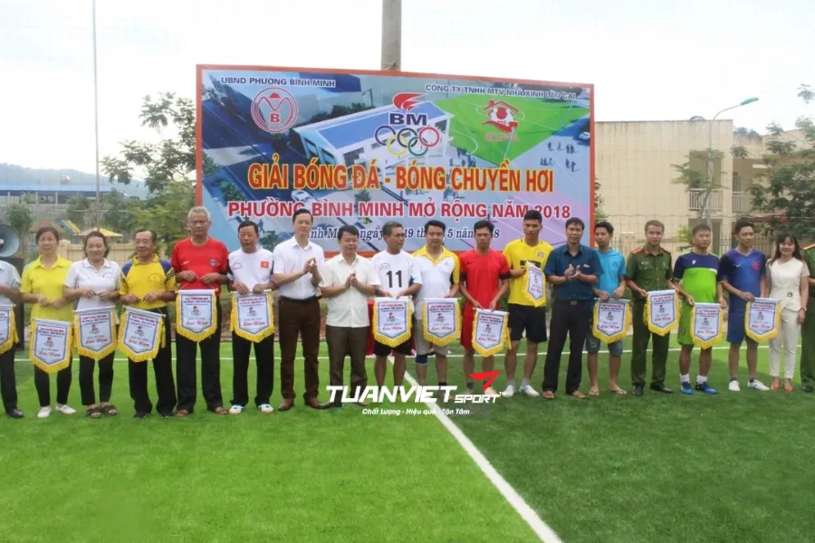 S&acirc;n b&oacute;ng đ&aacute; cỏ nh&acirc;n tạo phường B&igrave;nh Minh