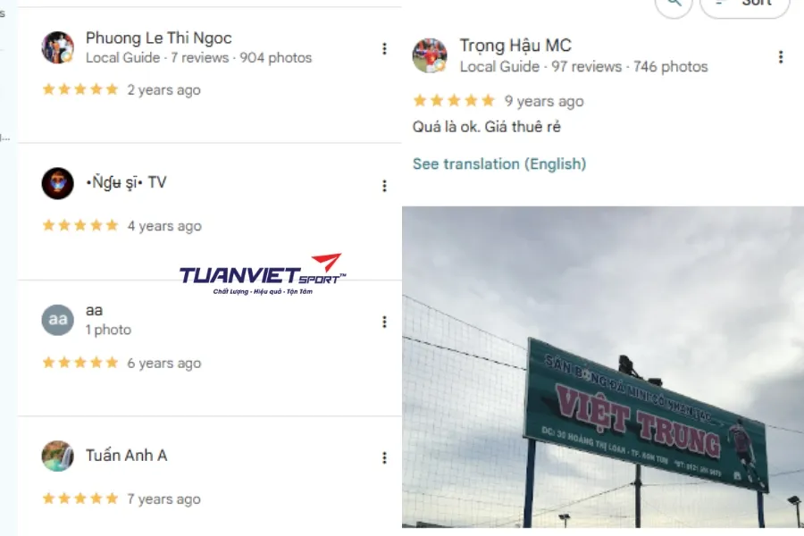S&acirc;n b&oacute;ng đ&aacute; Việt Trung - S&acirc;n b&oacute;ng đ&aacute; Quảng Ng&atilde;i