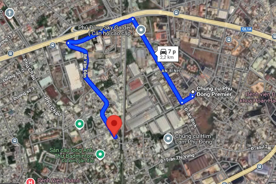 sân cầu lông Thành phố Dĩ An