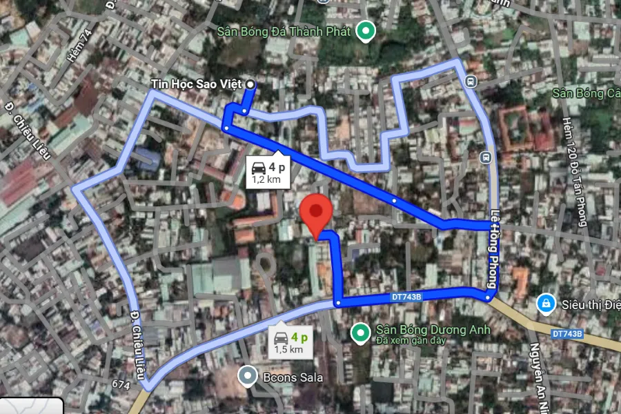 sân cầu lông Thành phố Dĩ An