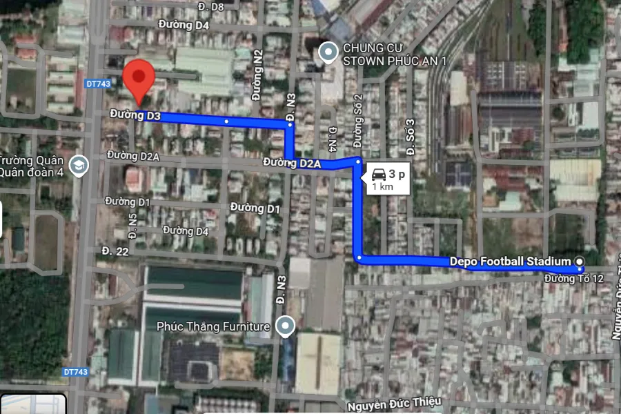 sân cầu lông Thành phố Dĩ An