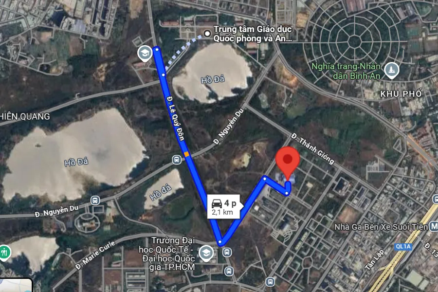 sân cầu lông Thành phố Dĩ An