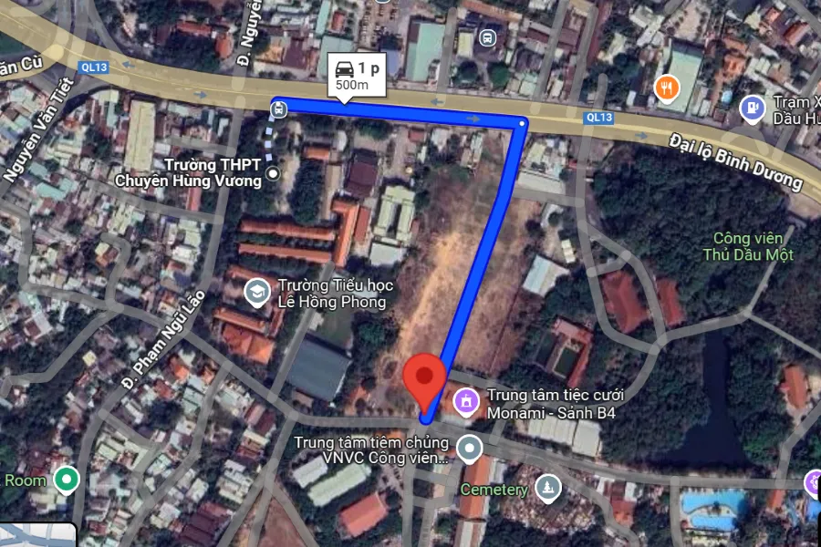 sân Cầu Lông tại Thành phố Thủ Dầu Một