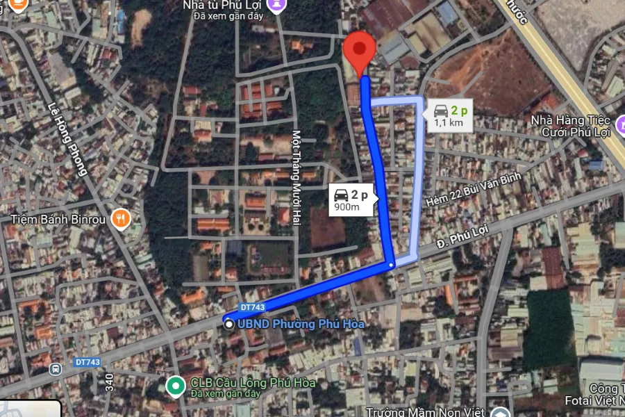 sân Cầu Lông tại Thành phố Thủ Dầu Một