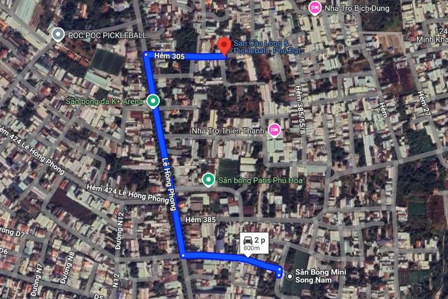 sân Cầu Lông tại Thành phố Thủ Dầu Một