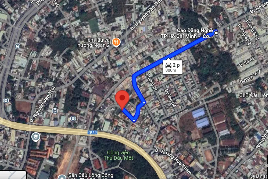 sân Cầu Lông tại Thành phố Thủ Dầu Một