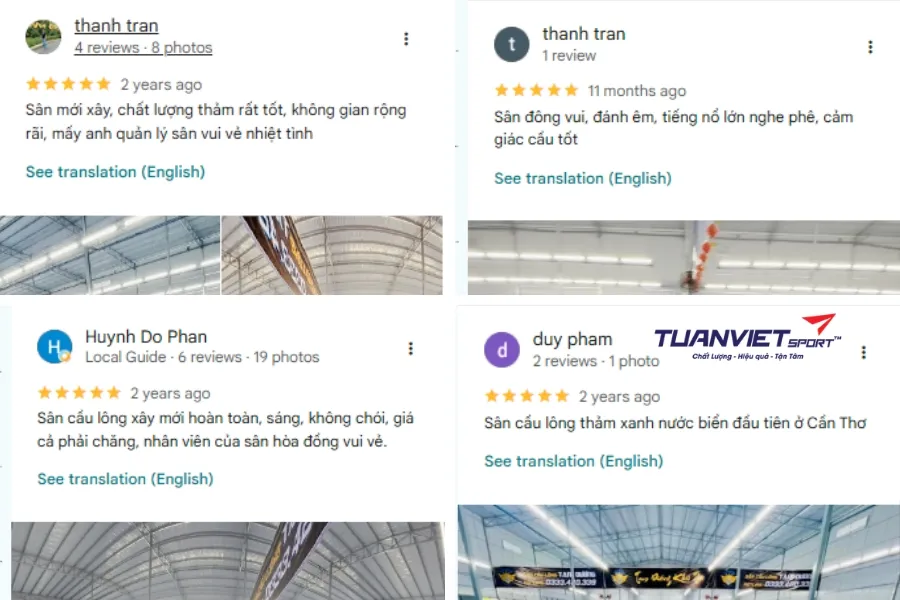 Sân cầu lông Tam Dương - Sân cầu lông Cần Thơ