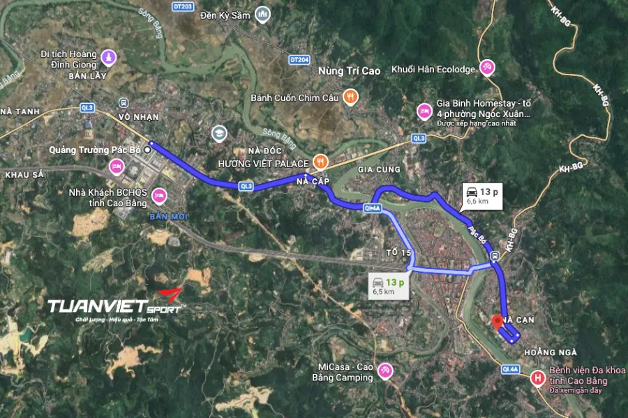 Sân cầu lông Nhà thi đấu thể dục thể thao tỉnh Cao Bằng