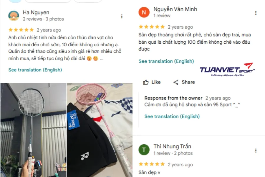 S&acirc;n cầu l&ocirc;ng 95 Sport - S&acirc;n cầu l&ocirc;ng Đồng Nai