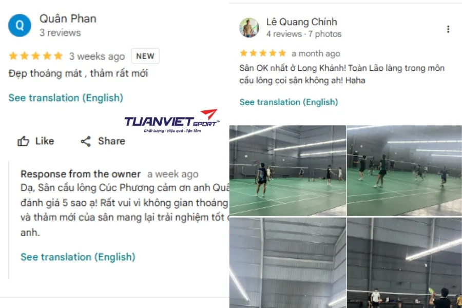 S&acirc;n cầu l&ocirc;ng C&uacute;c Phương - S&acirc;n cầu l&ocirc;ng Đồng Nai