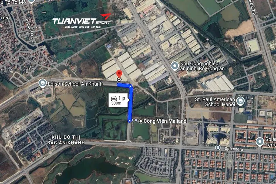 Ảnh vệ tinh Sân Cầu Lông An Khánh Badminton - sân cầu lông huyện Hoài Đức