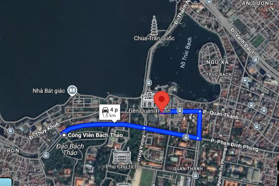 sân cầu lông Quận Ba Đình