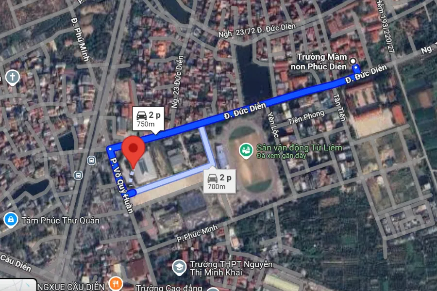 sân cầu lông Quận Bắc Từ Liêm