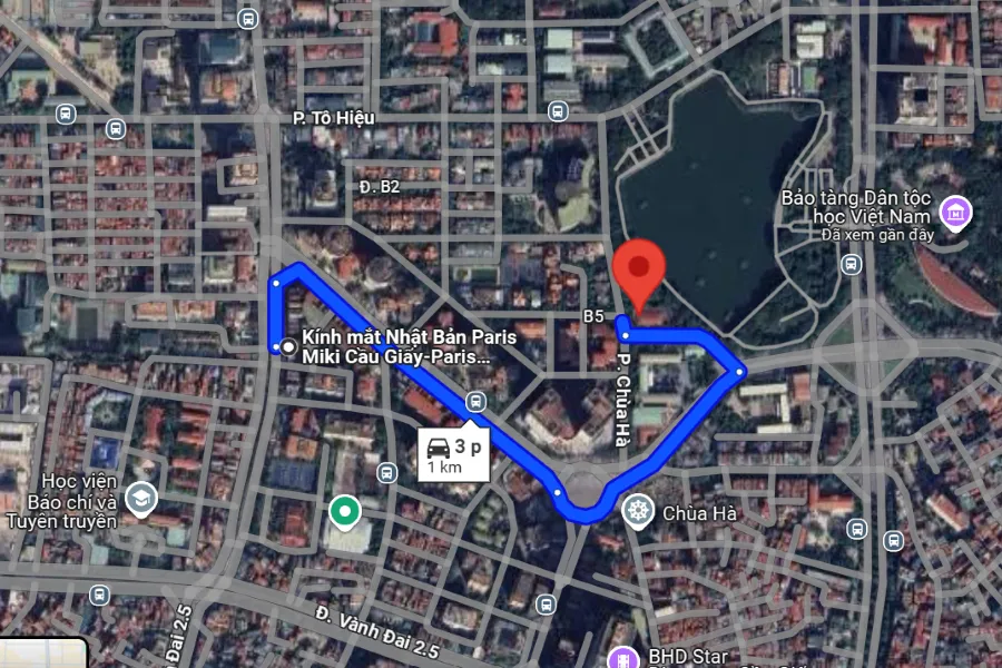 sân cầu lông quận Cầu Giấy