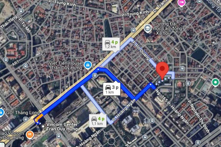 sân cầu lông quận Cầu Giấy