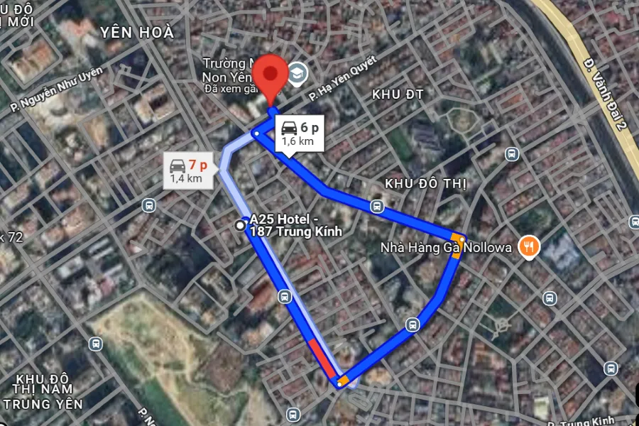 sân cầu lông quận Cầu Giấy