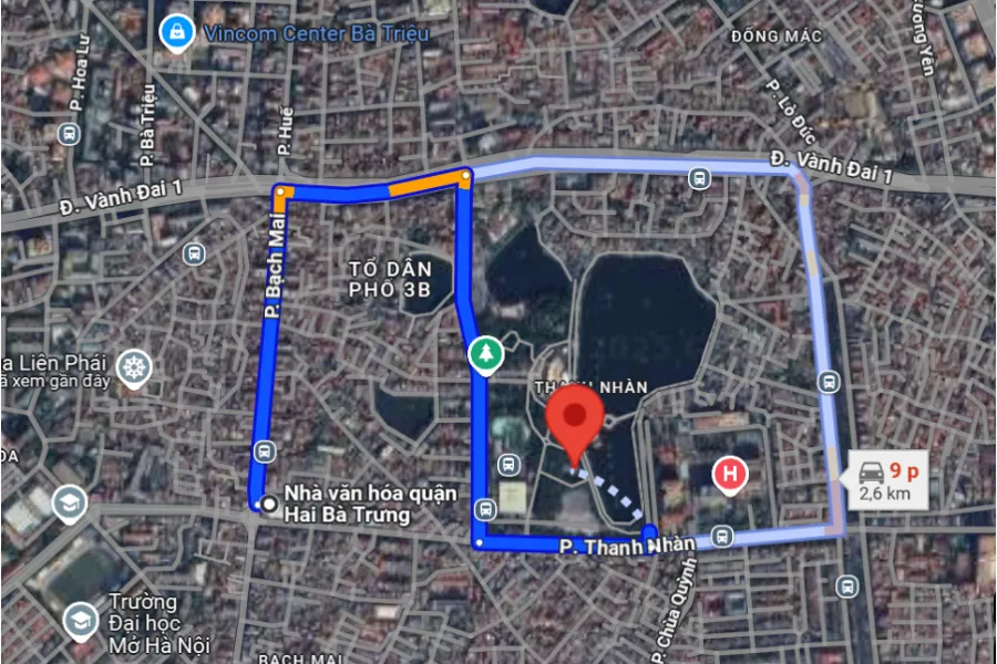 sân cầu lông Quận Hai Bà Trưng