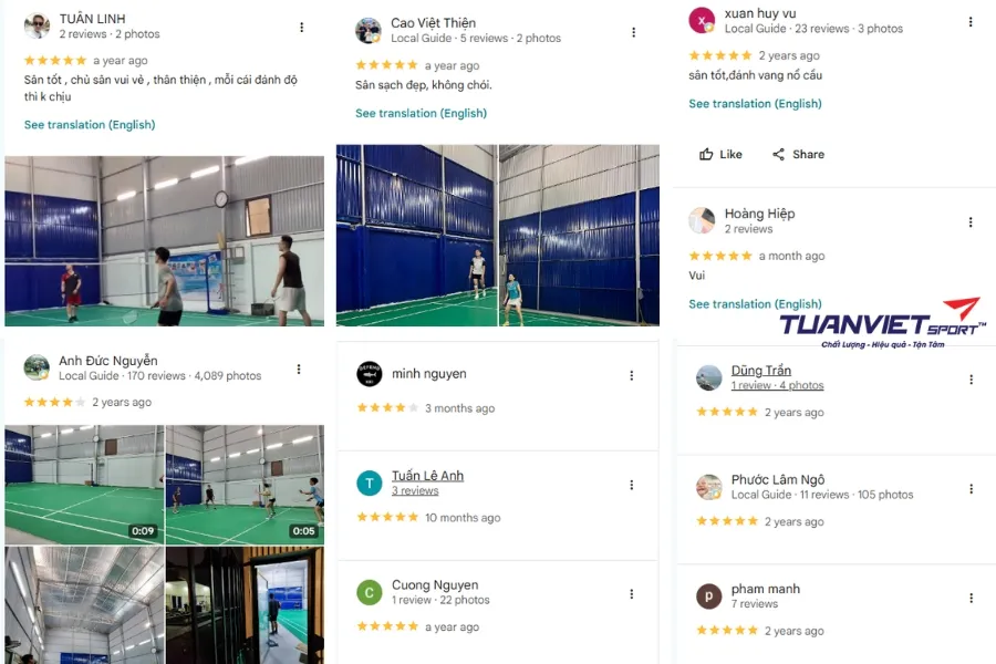 Sân cầu lông An An Badminton - Sân cầu lông Thành phố Hà Nội