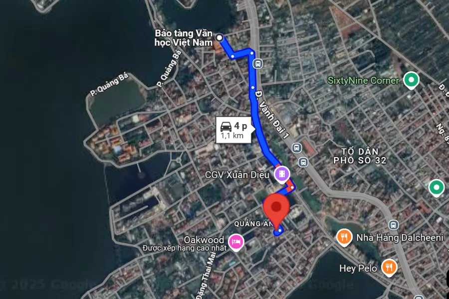 sân cầu lông Quận Tây Hồ