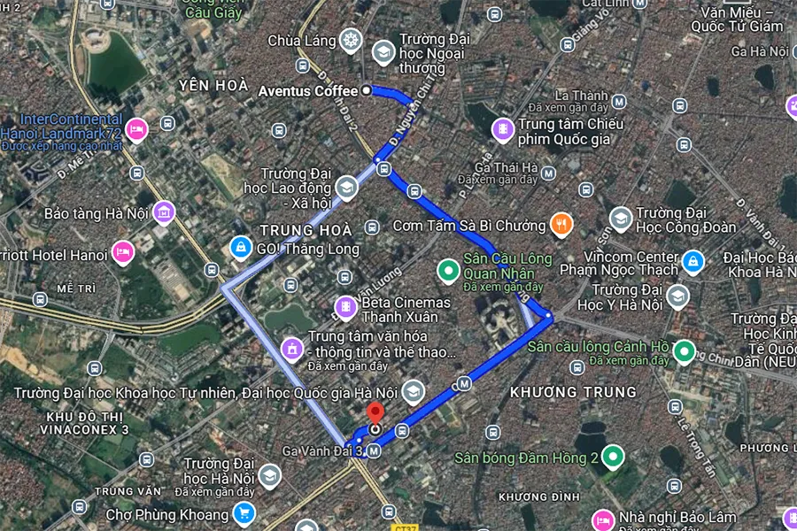 Sân cầu lông 12 Khuất Duy Tiến - quận Thanh Xuân