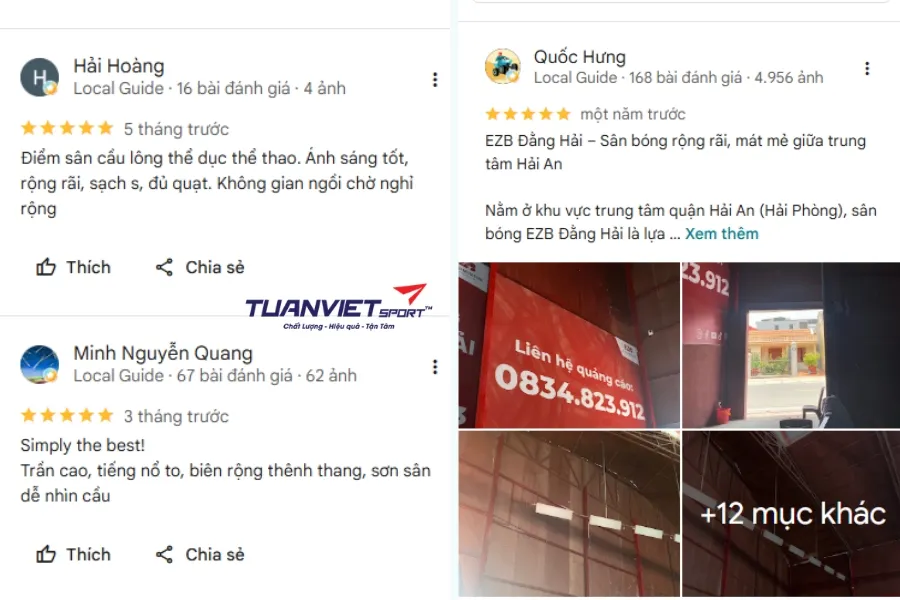 S&acirc;n cầu l&ocirc;ng EZB Đằng Hải - S&acirc;n cầu l&ocirc;ng Hải Ph&ograve;ng