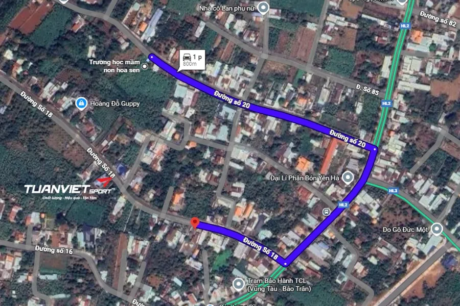 Sân cầu lông Sen Xanh 18 - Sân cầu lông tỉnh Bà Rịa - Vũng Tàu