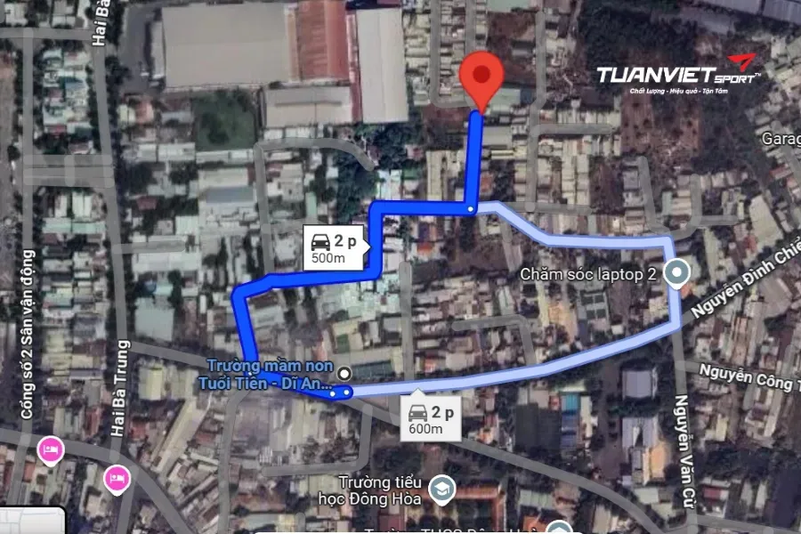 S&acirc;n cầu l&ocirc;ng Đ&ocirc;ng H&ograve;a - S&acirc;n cầu l&ocirc;ng Th&agrave;nh phố Dĩ An