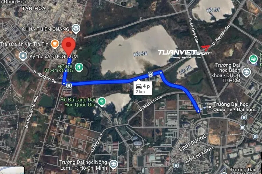 CLB cầu l&ocirc;ng TPT Sport - L&agrave;ng Đại học - S&acirc;n cầu l&ocirc;ng Th&agrave;nh phố Dĩ An