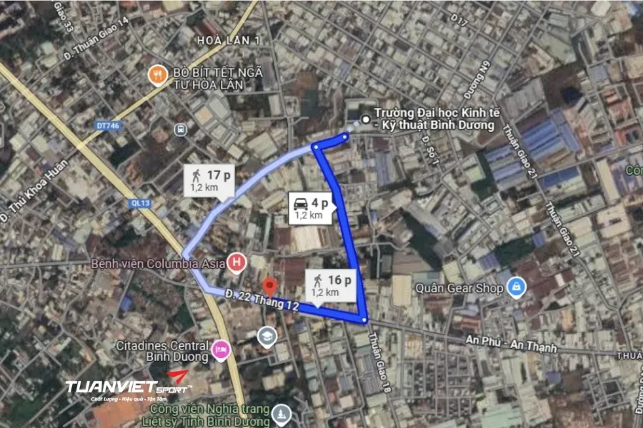 S&acirc;n cầu l&ocirc;ng Kỳ Phong - S&acirc;n cầu l&ocirc;ng Th&agrave;nh phố Thuận An