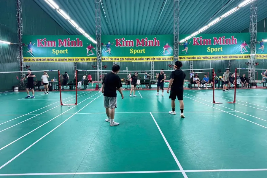 sân cầu lông Quận Bình Thạnh - Kim Minh